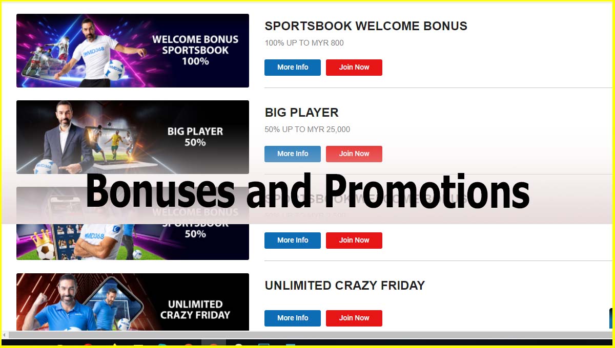 CMD368 Casino Malaysia Bonuses and Promotions