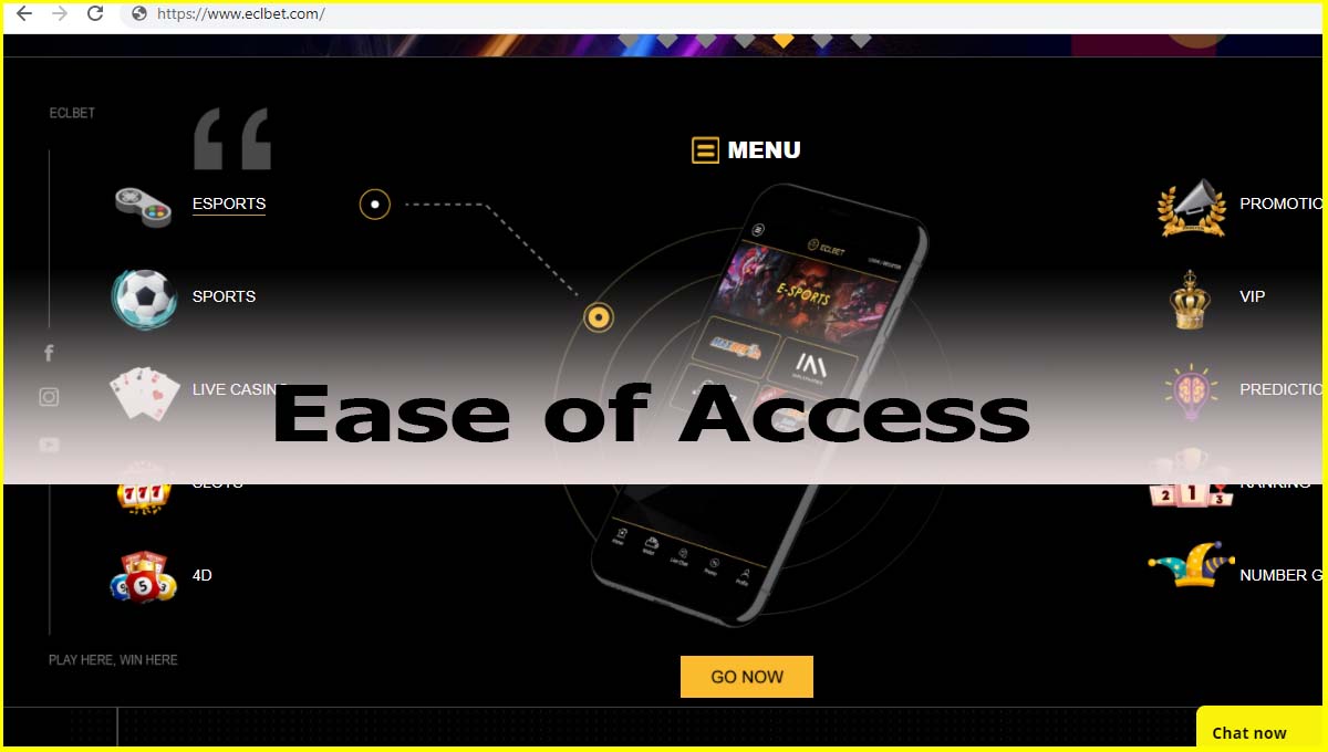 ECLBET Malaysia Ease of Access